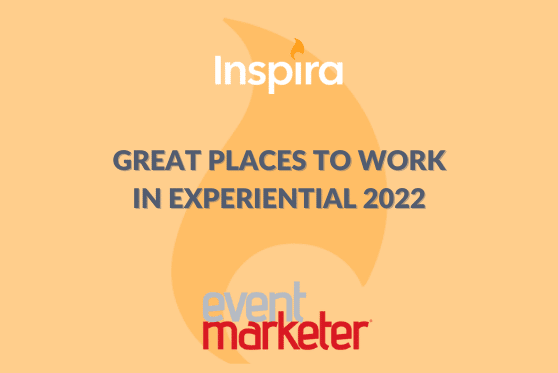 Inspira Marketing Group Included in Event Marketer’s Best Places to Work in Experiential 2022