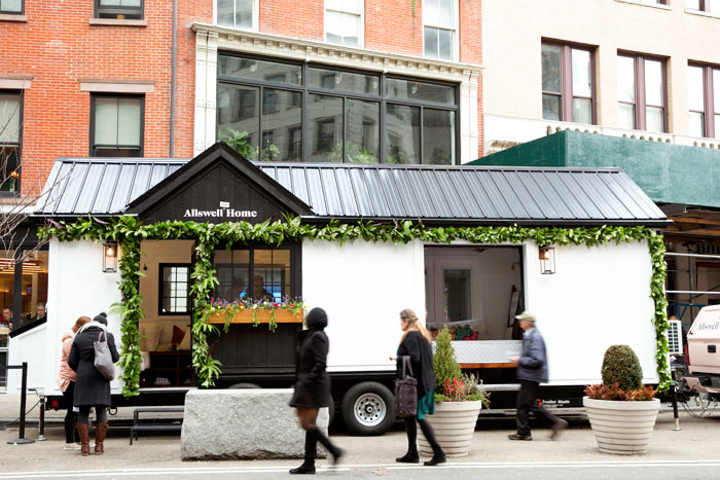 Allswell Tiny Home experiential marketing mobile tour