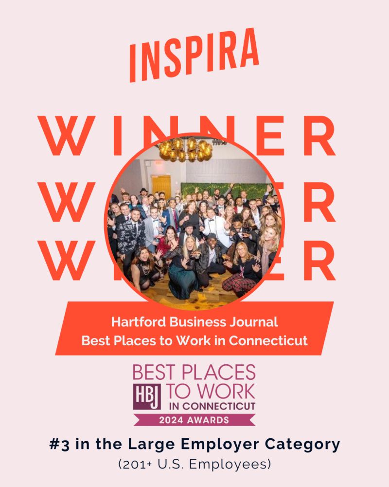 Inspira Named to Hartford Business Journal&rsquo;s Best Places to Work 